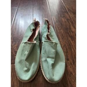 VIONIC Espadrilles Womens Size 9 Mint Green Laguna Flats Casual Comfort